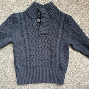 Cat & Jack Navy Cable Knit Cardigan